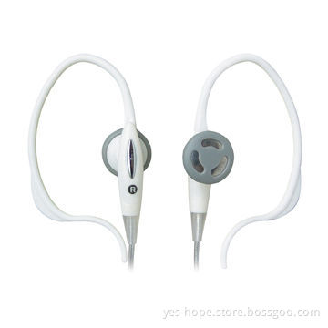 3.5mm Jack Wired Earhook Bass Headset for Cellphone